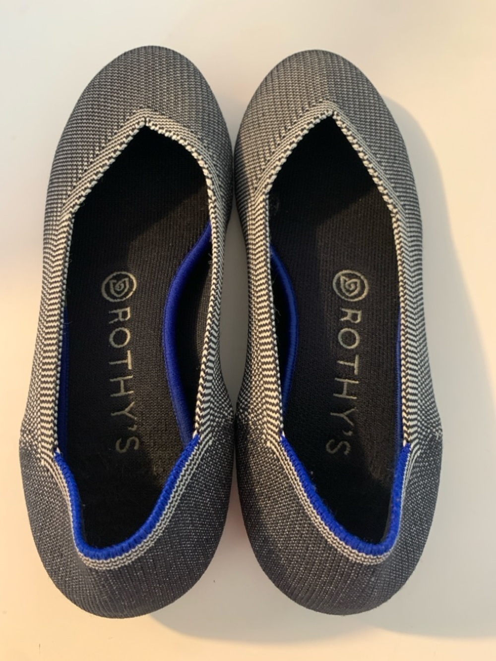 Rothy’s The Flat Gray Birdseye Ballet Flat Size 7 - Picture 3 of 6